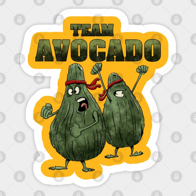 Team Avocado Sticker by plane_yogurt